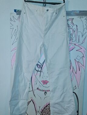 American Eagle Outfitters White Super Stretch Jeans Long